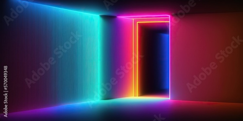 Neon light room