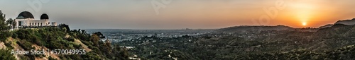 Los Angeles sunset  view from Griffith Observatory 