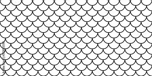 Scale seamless pattern. Fish background. Repeated pattern skin fishs. Repeating scaled dragon or scallop texture. Squama shape printsnake. Repeat fishscale lattice. Design prints. Vector illustration
