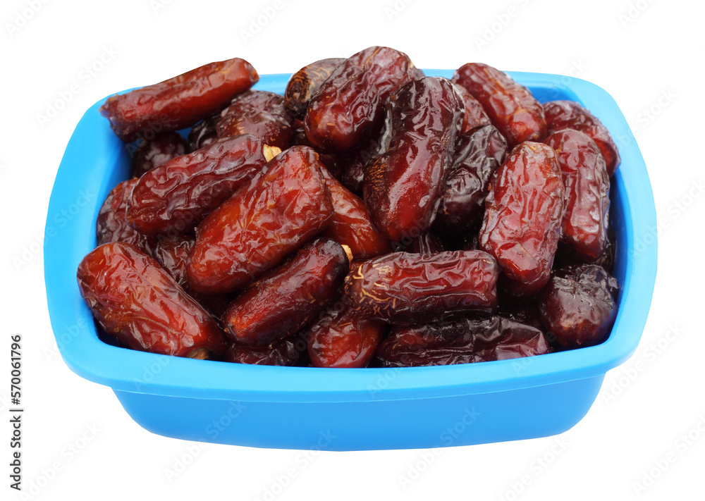Fresh Arabian Dates on a blue bowl Fresh Arabian Dates on a blue bowl