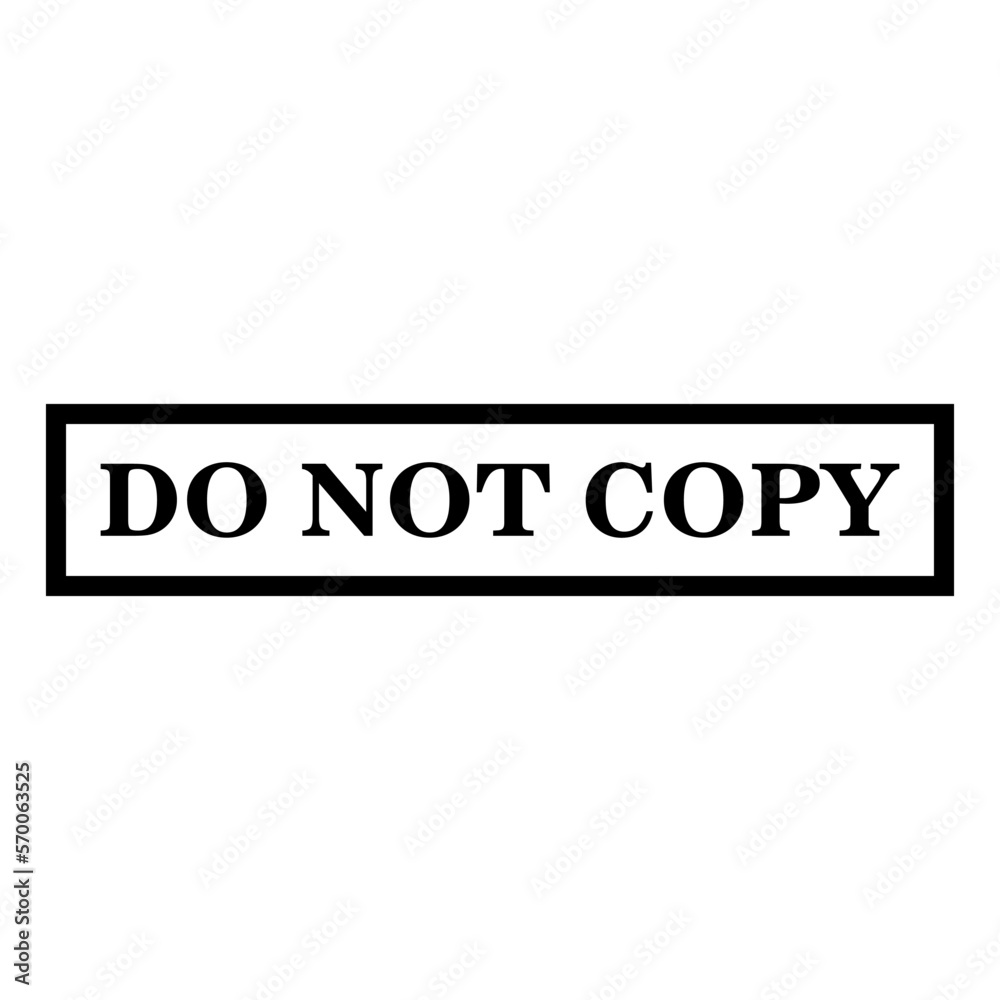 Do not copy icon vector logo design template Do not copy icon vector logo design template