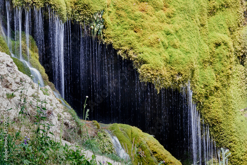 Three mill waterfall, waterfall three mills, Eifel, North Rhine-Westphalia, Germany