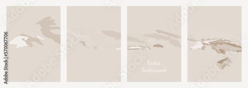 Abstract neutral background. Minimal design cover set. Vector template. Good for presentations, banners, social networks.
