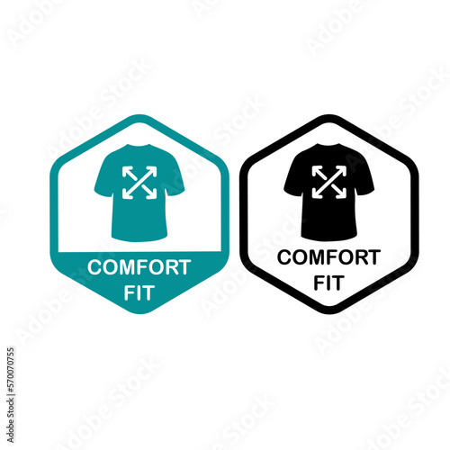 Comfort fit with clothes logo badge design. Suitable for product label