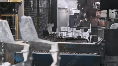 robotic station for aluminum products at the aluminium foundry