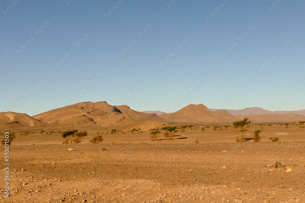 Marocco, paesaggio predesertico del Medio Atlante. Regione di Sousse Massa Marocco, paesaggio predesertico del Medio Atlante. Regione di Sousse Massa