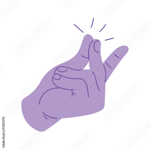 snapping fingers gesture