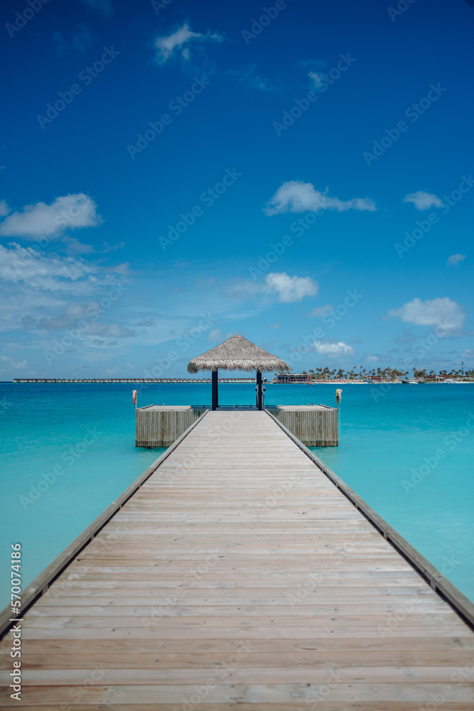 maldivian resort jetty