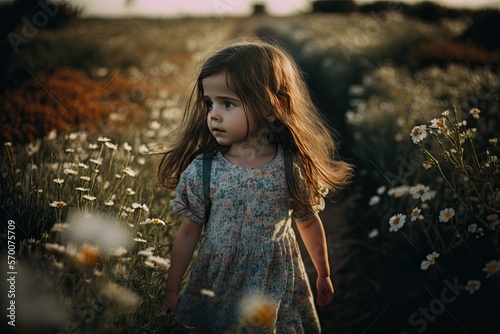 Little Girl in Walking thro...