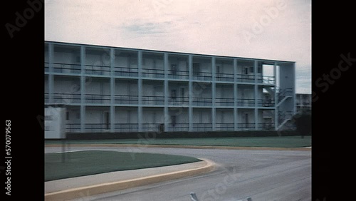 Base Housing 1963 - Driving by Ramos Hall, base housing at Ramey Air Force Base in Aguadilla, Puerto Rico in 1963.  photo