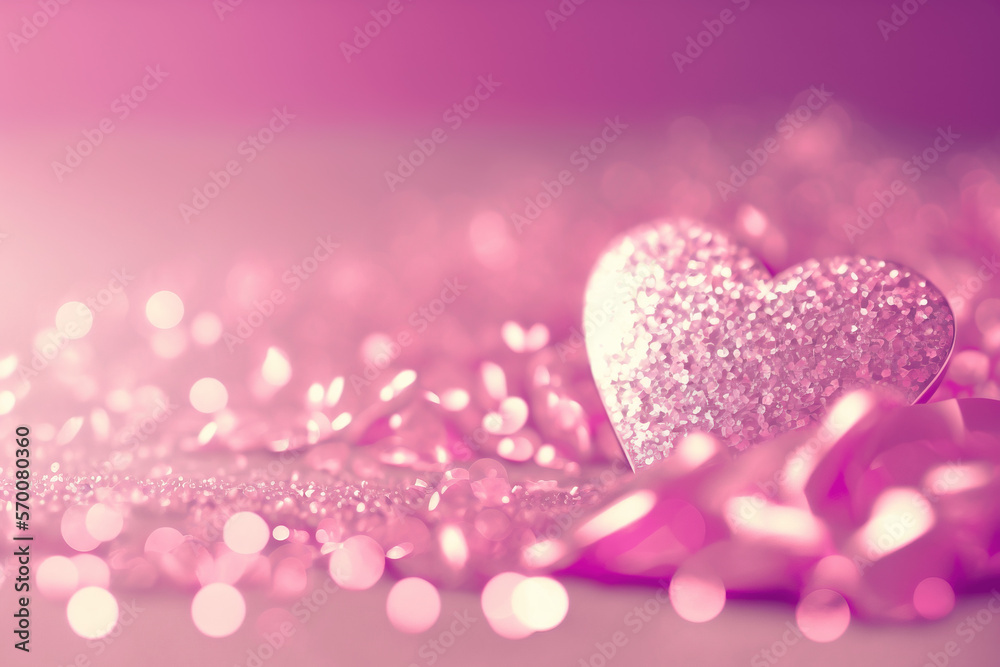 Glamorous Sparkle: The Magic of Pink Glitter Hearts