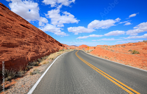 Road in Valley of Fire State Park, Nevada