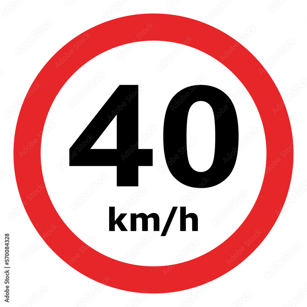 Limite de Velocidade 40 KM. - Sinais de trânsito usados no Brasil. É a Listagem Oficial, válida para os Exames. Sinalização Regulatória. CTB Limite de Velocidade 40 KM. - Sinais de trânsito usados no Brasil. É a Listagem Oficial, válida para os Exames. Sinalização Regulatória. CTB
