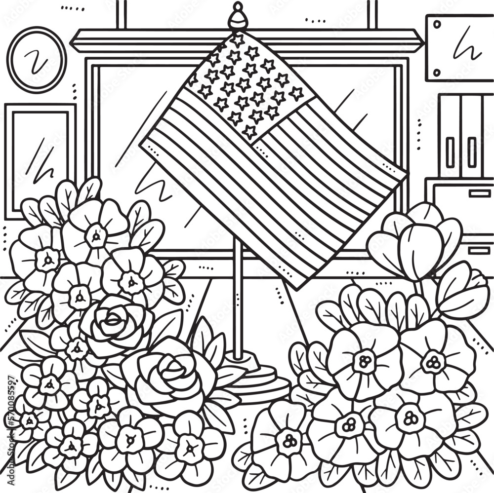 Free Memorial Day Black And White Clip Art