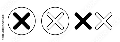 Close icon vector for web and mobile app. Delete sign and symbol. cross sign