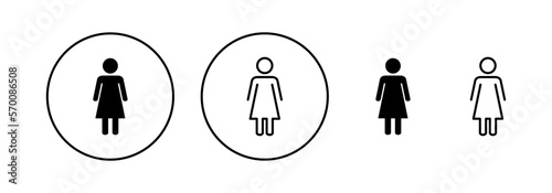 Female icon vector for web and mobile app. woman sign and symbol
