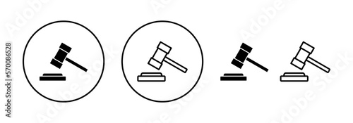 Foto Gavel icon vector for web and mobile app