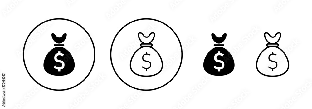 Money icon vector for web and mobile app. Money sign and symbol Money icon vector for web and mobile app. Money sign and symbol