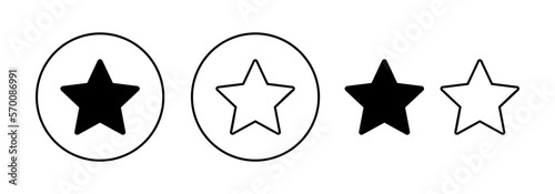 Star Icon vector for web and mobile app. rating sign and symbol. favourite star icon