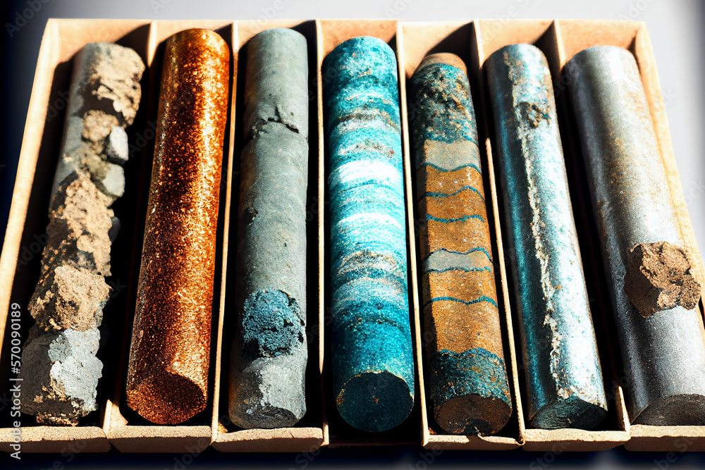 Core Drilling Mineral Samples - Generative Ai Core Drilling Mineral Samples - Generative Ai