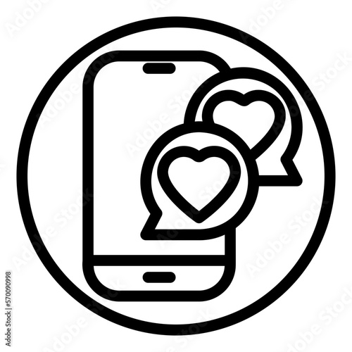 dating app line icon
