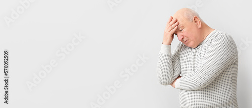 Elderly man suffering from ...