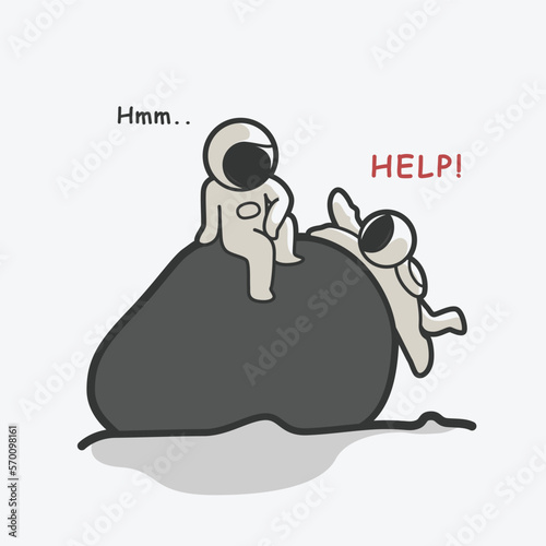 cute chibi astronauts friends art illustrations