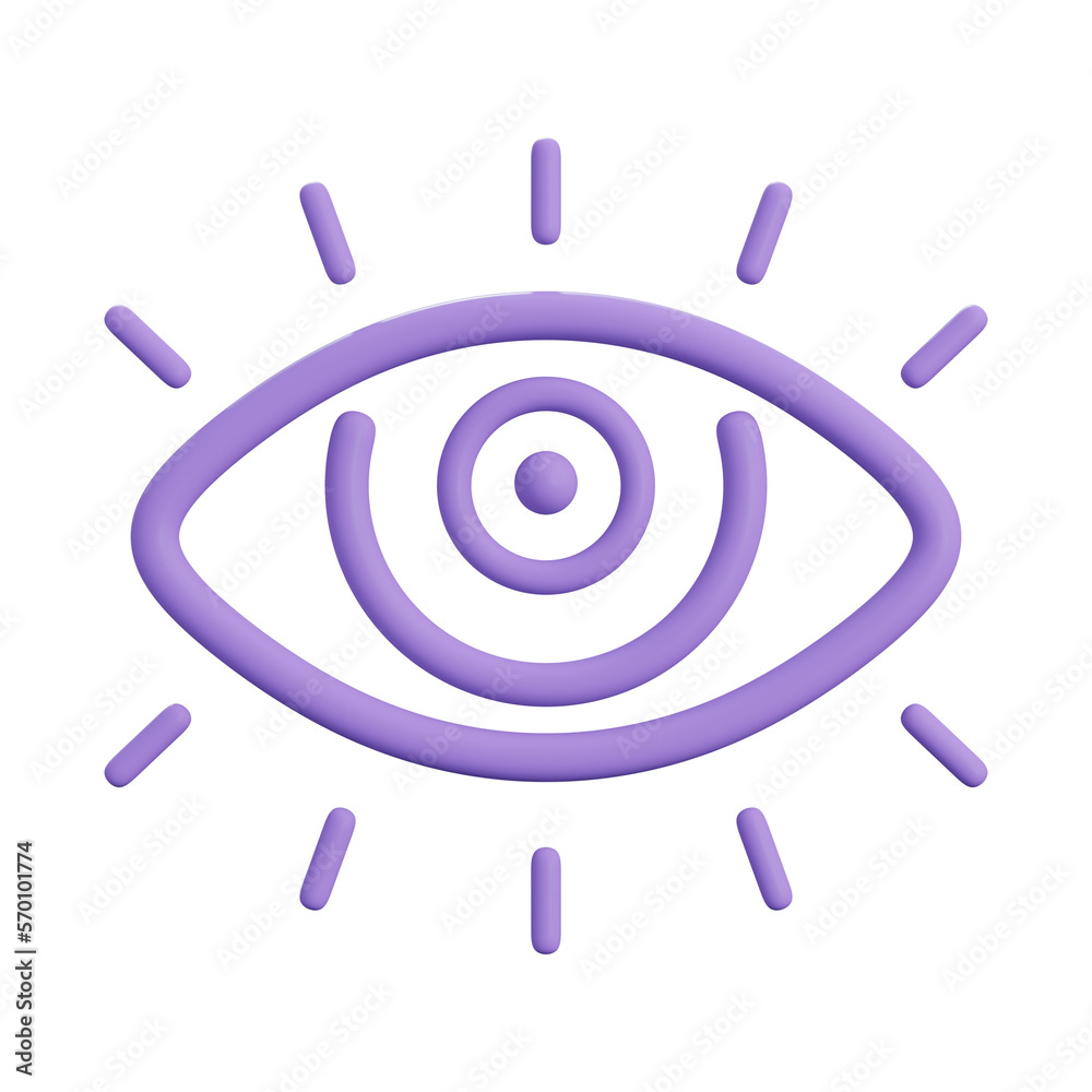 3D Eye Vision Icon 3D Eye Vision Icon