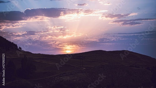 sunset over the mountains © bilel
