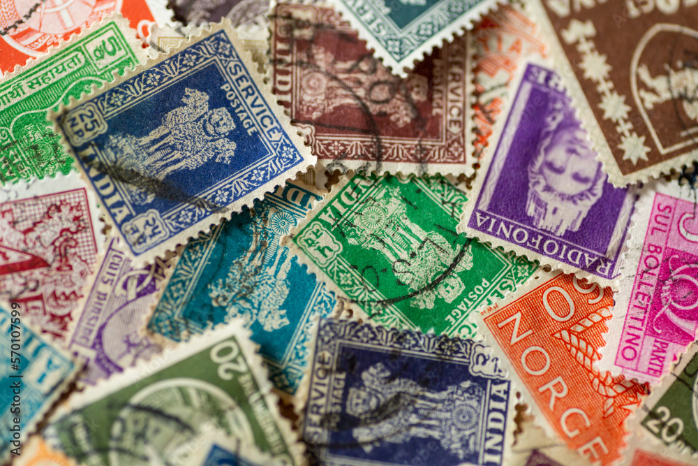古い外国の切手