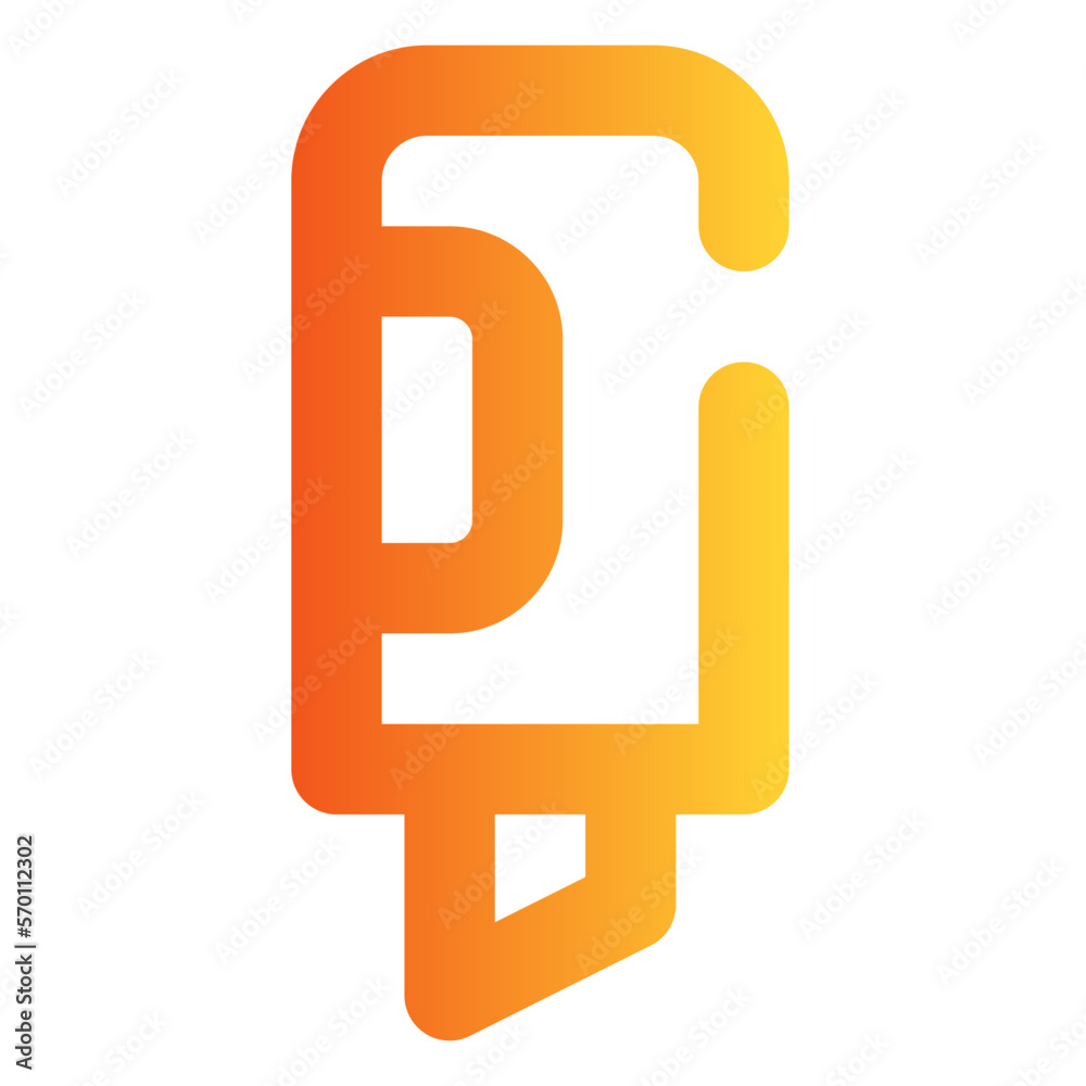 Marker gradient icon Marker gradient icon