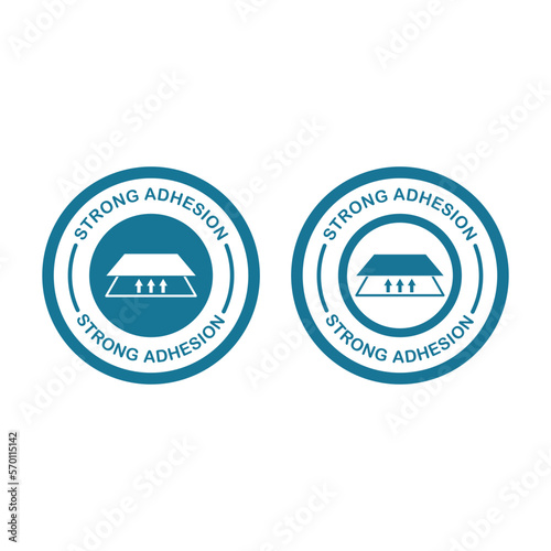 Strong adhesion logo vector design. Suitable for product label
