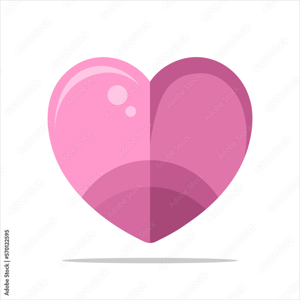 Vector love heart illustration
