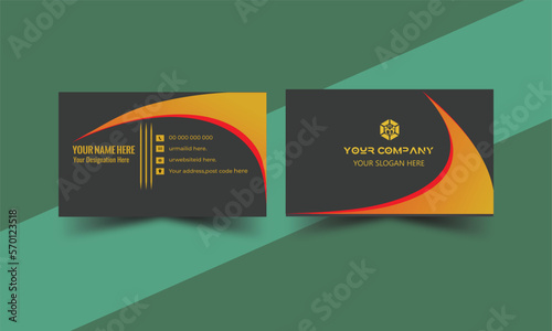 Futuristic modern business card, Luxury business card, Elegant business card, Vector business card and template, Clean and simple layout, Personal use business card.