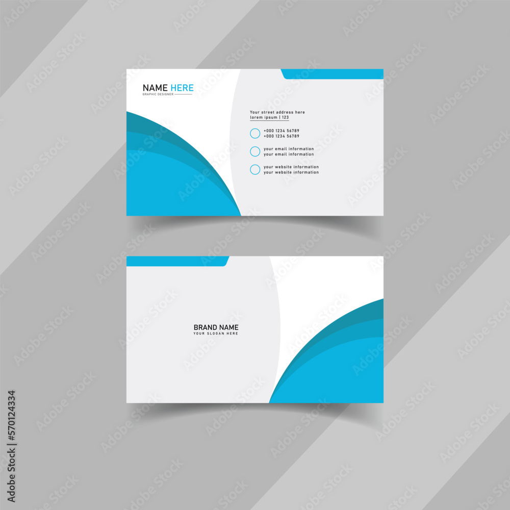 Fototapeta premium Simple Business Card Design Template.