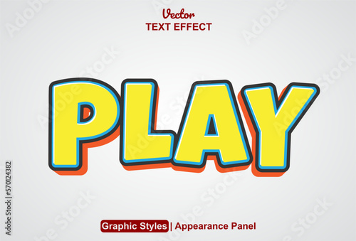 text effect play with graphic style and editable.