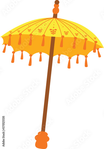 Bali traditional parasol illustration