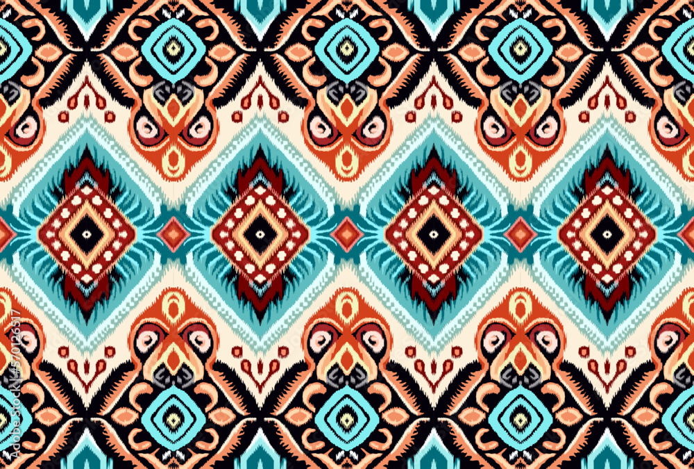 ethnic, aztec, pattern, tribal, african, knit, fabric, texture,Thai art