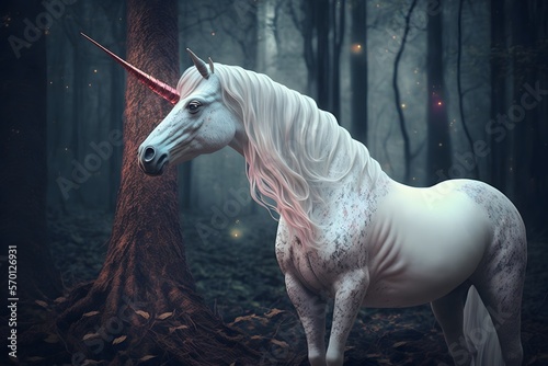 Unicorn created using AI Generative Technology