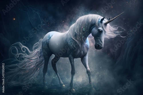 Unicorn created using AI Generative Technology