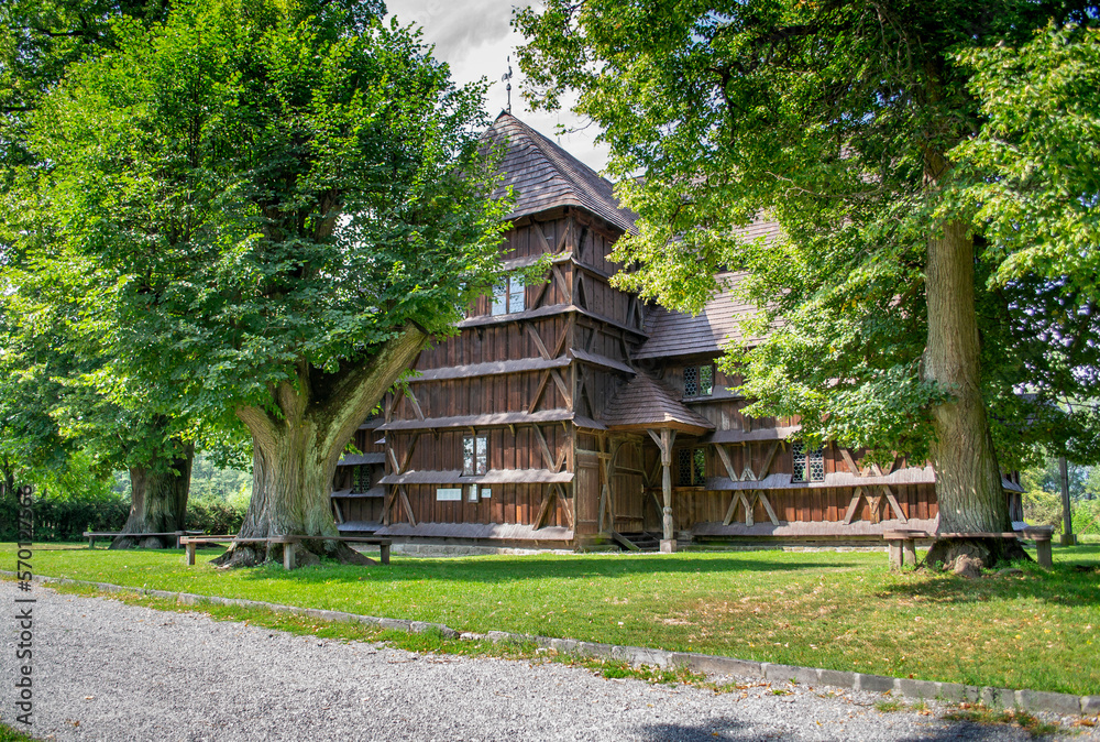 The Wooden Protestant Articular Church in Hronsek, Banska Bystrica, Slovakia. Unesco World Heritage Site. The Wooden Protestant Articular Church in Hronsek, Banska Bystrica, Slovakia. Unesco World Heritage Site.