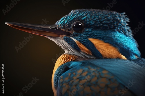 kingfisher bird made by generative ai