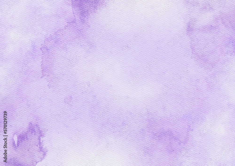 Abstract art purple watercolor stains background on watercolor paper textured for design templates invitation card - obrazy, fototapety, plakaty 