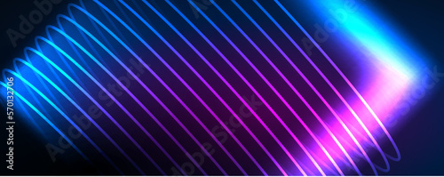 Shiny neon waves  dynamic electric motion  energy or speed concept. Vector illustration for wallpaper  banner  background  leaflet  catalog  cover  flyer