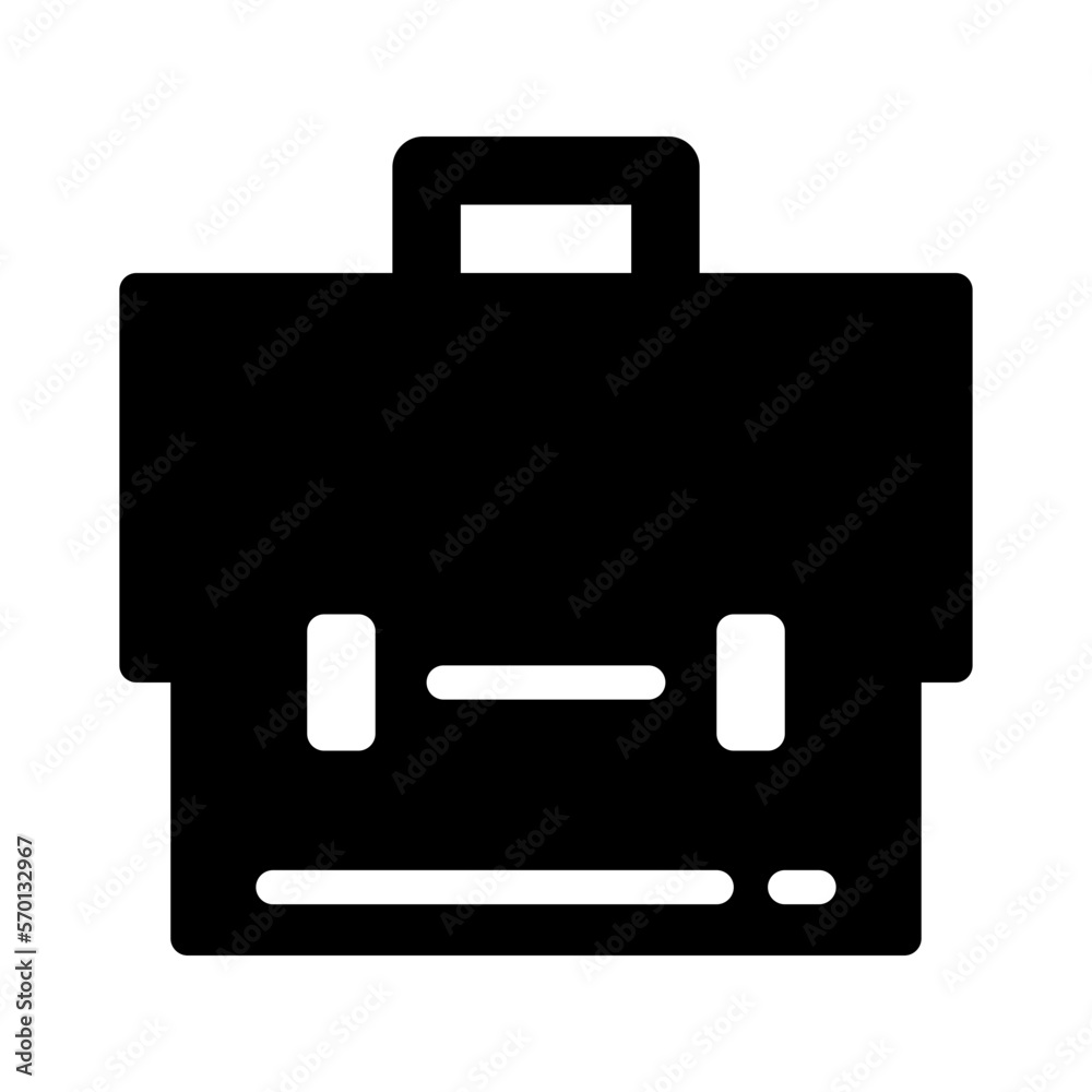 Briefcase glyph icon Briefcase glyph icon