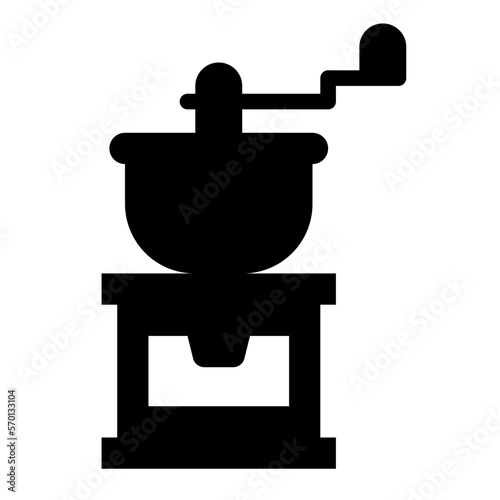 coffee grinder glyph icon
