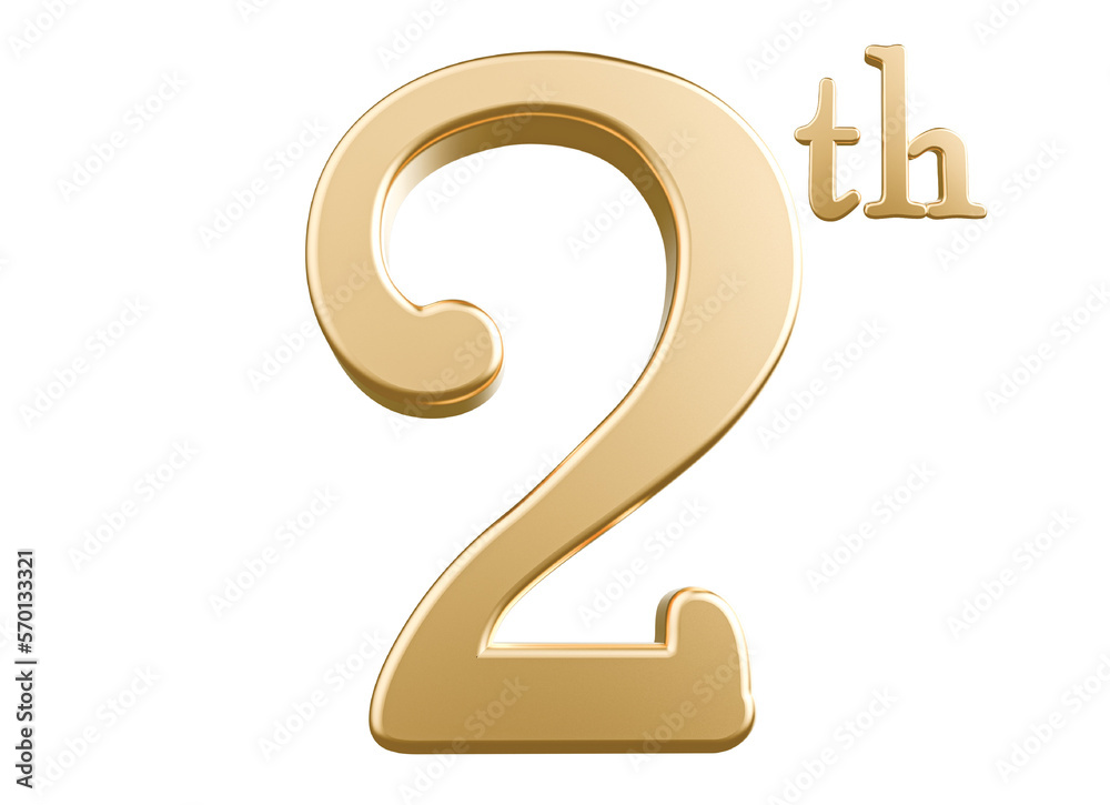 Happy Anniversary 2th year 3d gold number with Generative AI Happy Anniversary 2th year 3d gold number with Generative AI