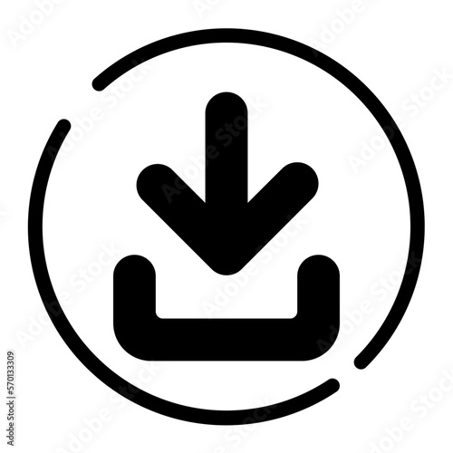 download glyph icon