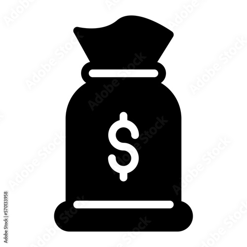 money glyph icon