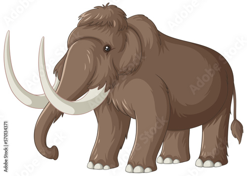Woolly mammoth extinct animal vector